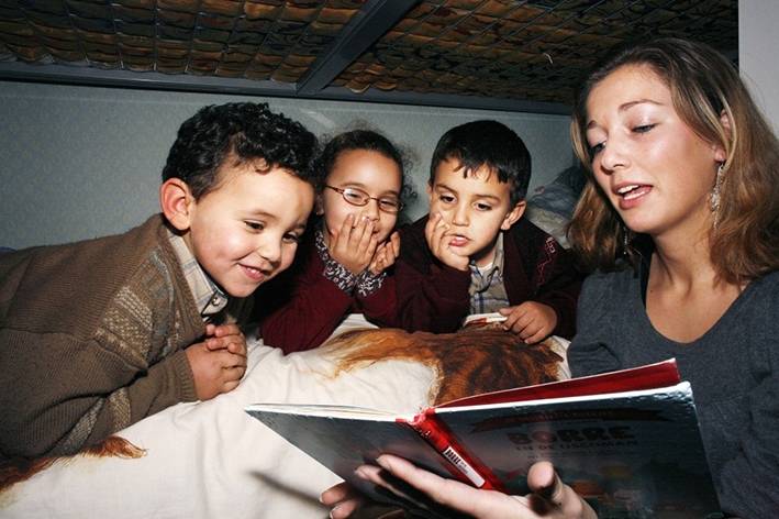 ‘Het is leuk om te zien dat ouders interesse tonen in voorlezen’