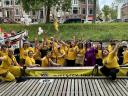 Groepsfoto bij Intersekseboot @ Utrecht Pride 2026